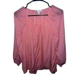 Jcrew blouse size 10 peach pink color